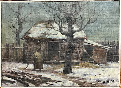 Deçev G. imzalı tablo — Yağlı Boya, 34×25 cm, 9.000 TL müzayede satışı