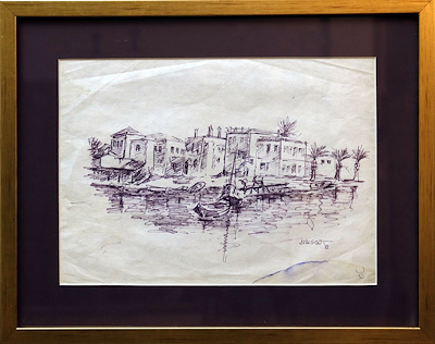 Nilgün Erdal Ongan imzalı tablo — 27×19 cm, 500 TL müzayede satışı