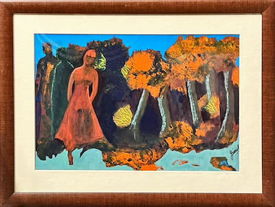 Günsel imzalı tablo — Karışık Teknik, 32×22 cm, 1.000 TL müzayede satışı