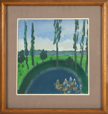 Haydar Durmuş imzalı tablo — Yağlı Boya, 27×25 cm, 3.000 TL müzayede satışı