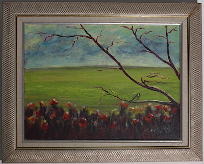 Meriç imzalı tablo — Yağlı Boya, 30×40 cm, 1.000 TL müzayede satışı