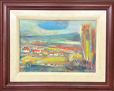David Ughrelidze imzalı tablo — Yağlı Boya, 17×25 cm, 3.150 TL müzayede satışı