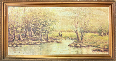 Haydar Besim Aydar imzalı tablo — Yağlı Boya, 49×99 cm, 13.000 TL müzayede satışı