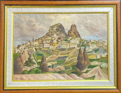 Mustafa Kemal Gözen imzalı tablo — Yağlı Boya, 46×33 cm, 5.000 TL müzayede satışı