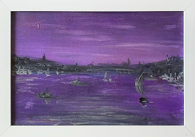 Engin Varol imzalı tablo — Yağlı Boya, 30×20 cm, 1.000 TL müzayede satışı