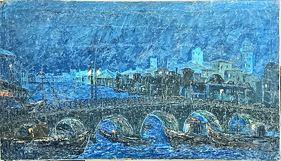 Kemal Benlioğlu imzalı tablo — Yağlı Boya, 90×50 cm, 8.000 TL müzayede satışı