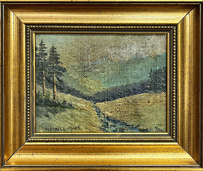Karl Hanel imzalı tablo — Yağlı Boya, 13×12 cm, 2.250 TL müzayede satışı
