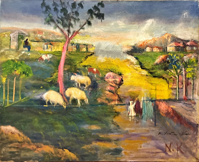 M. Nurettin Kılınçer imzalı tablo — Yağlı Boya, 90×70 cm, 1.000 TL müzayede satışı