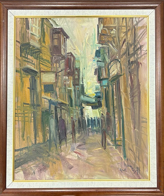 Fahri Sümer imzalı tablo — Yağlı Boya, 60×50 cm, 39.000 TL müzayede satışı
