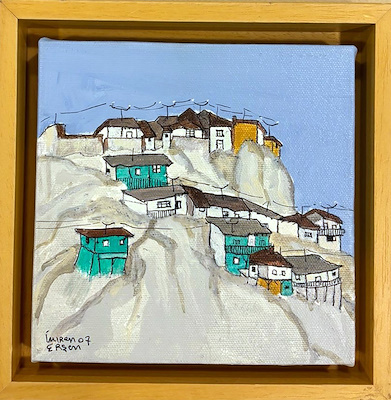 İmren Erşen imzalı tablo — Yağlı Boya, 15×15 cm, 4.750 TL müzayede satışı