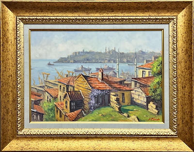 Bahri Töraydın imzalı tablo — Yağlı Boya, 71×56 cm, 8.500 TL müzayede satışı