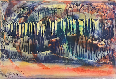Metin Eloğlu imzalı tablo — Yağlı Boya, 11×16 cm, 5.500 TL müzayede satışı