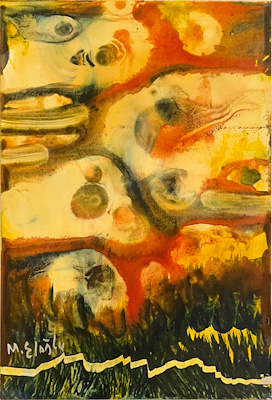 Metin Eloğlu imzalı tablo — Yağlı Boya, 11×16 cm, 5.500 TL müzayede satışı