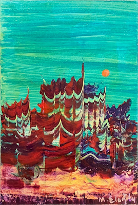 Metin Eloğlu imzalı tablo — Yağlı Boya, 11×16 cm, 9.500 TL müzayede satışı