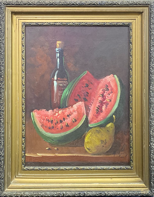 Agop Egoyan imzalı tablo — Yağlı Boya, 52×40 cm, 18.000 TL müzayede satışı