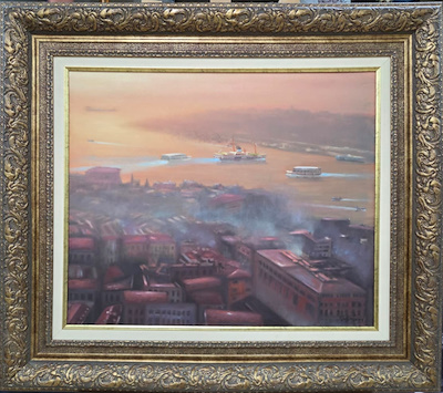 Nihat Evren Derman imzalı tablo — Yağlı Boya, 50×60 cm, 25.000 TL müzayede satışı