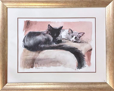 Ayten Taşpınar imzalı tablo — Sulu Boya, 35×47 cm, 3.750 TL müzayede satışı