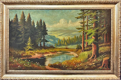 Niko Fenerci imzalı tablo — Yağlı Boya, 47×78.5 cm, 8.000 TL müzayede satışı