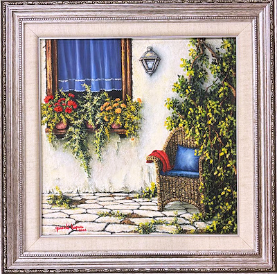 Günseli Kapucu imzalı tablo — Yağlı Boya, 40×40 cm, 6.500 TL müzayede satışı