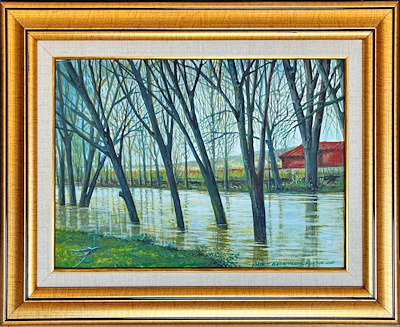 İsmet Bağrıyanık imzalı tablo — Yağlı Boya, 35×25 cm, 3.000 TL müzayede satışı