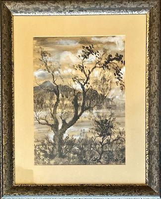 Numan Pura imzalı tablo — Sulu Boya, 23×32 cm, 7.000 TL müzayede satışı