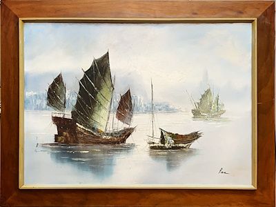 F. O. A. imzalı tablo — Yağlı Boya, 70×50 cm, 3.250 TL müzayede satışı