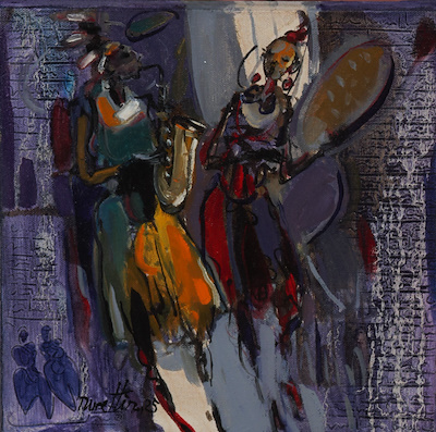 Nurettin Akkaya imzalı tablo — Yağlı Boya, 25×25 cm, 10.000 TL müzayede satışı