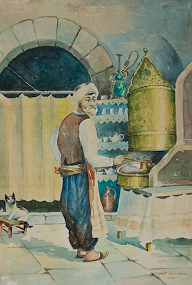 Vahit Armağan imzalı tablo — Sulu Boya, 43×30 cm, 5.500 TL müzayede satışı