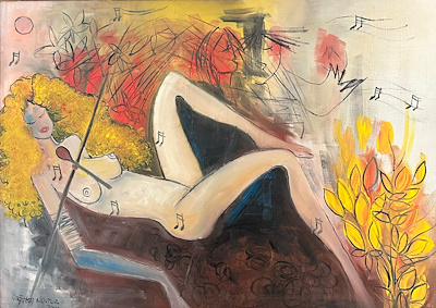 Çağatay Navruz imzalı tablo — Yağlı Boya, 50×70 cm, 3.000 TL müzayede satışı
