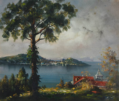 Güler Aras imzalı tablo — Yağlı Boya, 50×60 cm, 10.000 TL müzayede satışı