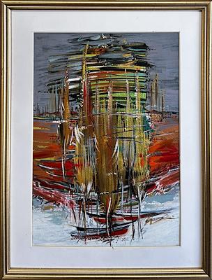 Leyla Afacan Kodaman imzalı tablo — Yağlı Boya, 34×24 cm, 2.000 TL müzayede satışı