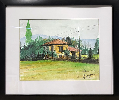Barış Aydın imzalı tablo — Sulu Boya, 21×27 cm, 600 TL müzayede satışı