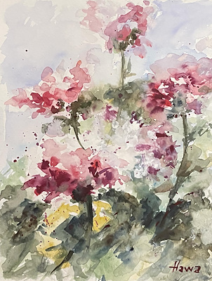Havva Özkır imzalı tablo — Sulu Boya, 30×23 cm, 300 TL müzayede satışı