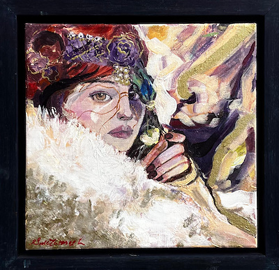 Şule Tataroğlu imzalı tablo — Yağlı Boya, 25×25 cm, 2.000 TL müzayede satışı