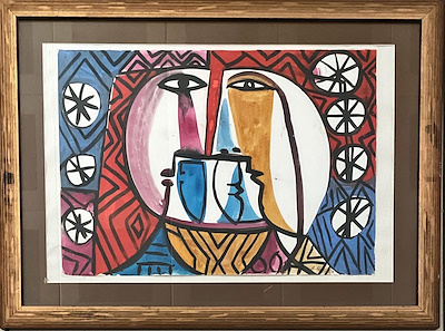 Ahmet Natik imzalı tablo — Sulu Boya, 48×63 cm, 2.500 TL müzayede satışı
