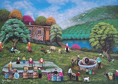 Yaşar Kuru imzalı tablo — Yağlı Boya, 50×70 cm, 4.500 TL müzayede satışı