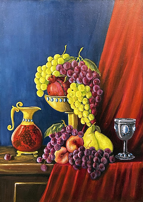Şahnaz Kahvand imzalı tablo — Yağlı Boya, 70×50 cm, 1.400 TL müzayede satışı