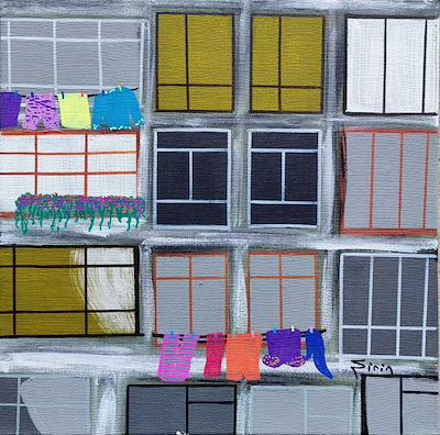 Şirin Yaman imzalı tablo — Yağlı Boya, 30×30 cm, 1.000 TL müzayede satışı