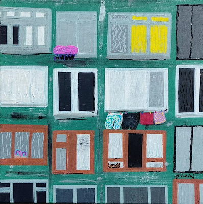 Şirin Yaman imzalı tablo — Yağlı Boya, 30×30 cm, 1.000 TL müzayede satışı