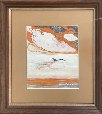 Numan Aslan imzalı tablo — Akrilik Boya, 27×22 cm, 4.000 TL müzayede satışı