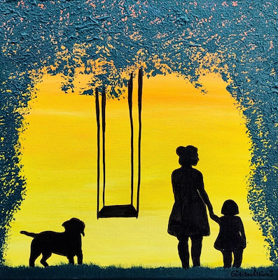 Gülizar Üzümcü imzalı tablo — Yağlı Boya, 30×30 cm, 1.000 TL müzayede satışı