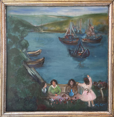 Nüzhet Aytekin imzalı tablo — Yağlı Boya, 70×63 cm, 10.000 TL müzayede satışı