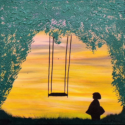 Gülizar Üzümcü imzalı tablo — Yağlı Boya, 30×30 cm, 1.000 TL müzayede satışı