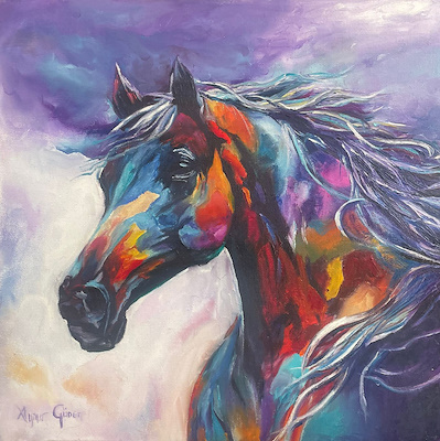 Aynur Güner imzalı tablo — Yağlı Boya, 40×40 cm, 2.000 TL müzayede satışı
