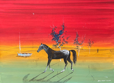 Anıl Fırat Tosun imzalı tablo — Akrilik Boya, 35×48 cm, 2.000 TL müzayede satışı