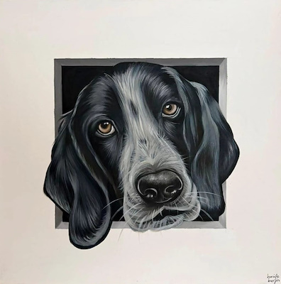 Hanife Berfin imzalı tablo — Yağlı Boya, 40×40 cm, 3.000 TL müzayede satışı