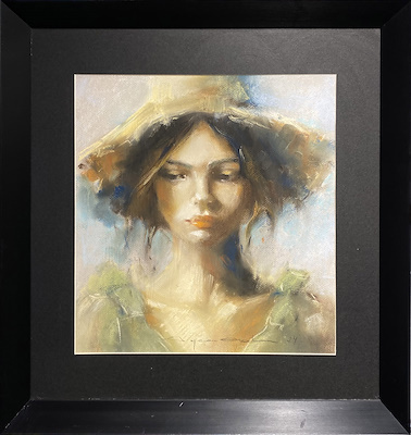 Ayça Göker imzalı tablo — Pastel Boya, 33×31 cm, 3.250 TL müzayede satışı