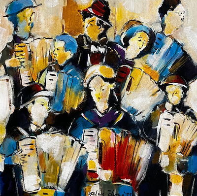 Yalçın Dursun imzalı tablo — Akrilik Boya, 30×30 cm, 3.000 TL müzayede satışı