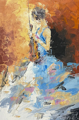 Akbar Maleki imzalı tablo — Yağlı Boya, 40×30 cm, 2.000 TL müzayede satışı