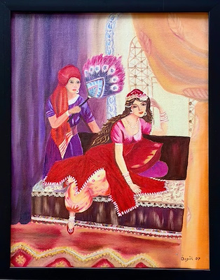 Özgür Yıldırım imzalı tablo — Yağlı Boya, 44×35 cm, 1.500 TL müzayede satışı